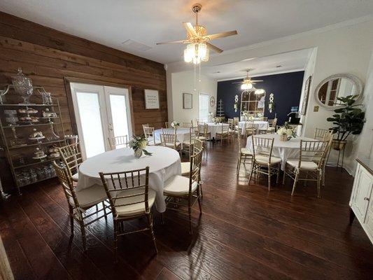 Wedding reception area