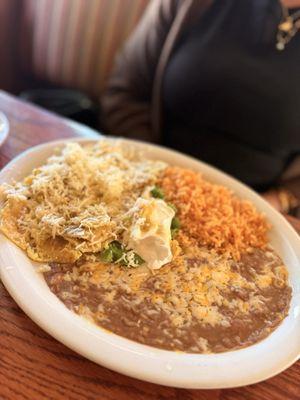 Chilaquiles in green sauce