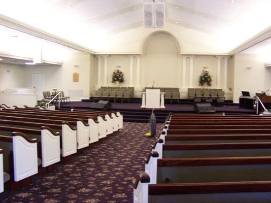 The inside of our church.