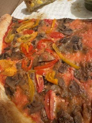 Bell pepper/mushroom/heirloom tomato This pic was taken 5-6 hours after bringing home