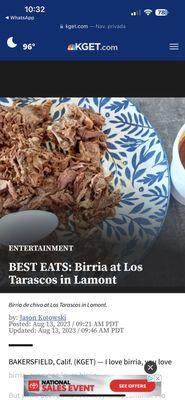 Salieron en el diario local.