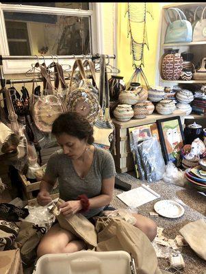 Handmade, artisanal fashion and home decor.