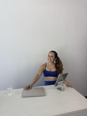 Yoga instructor Alyssa