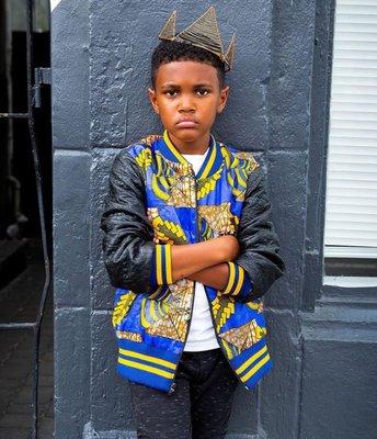 African Print bomber jacket