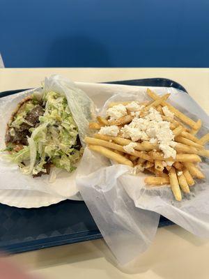 Gyro Medium & Greek Fries