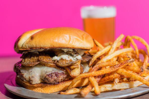 Mushroom Swiss Burger