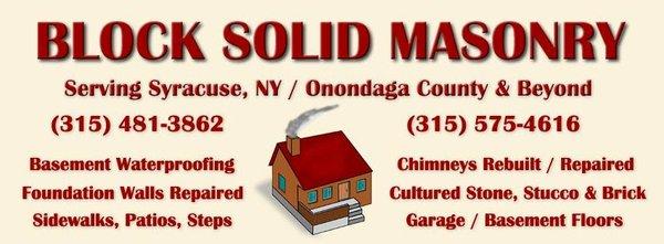 Basement Waterproofing, Chimney Repair Syracuse, NY