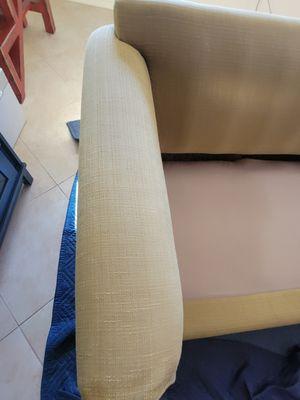 After photo cleaning upholstery sofa..