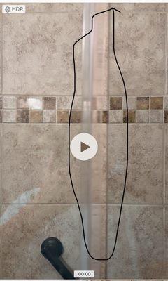 Shower glass door too small.  Measured incorrectly