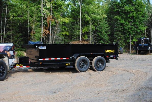 14 Foot Dump Trailer Requires a truck.