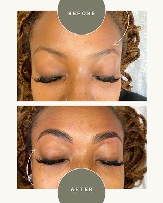 Brow Trilogy Service: Brow lamination, Brow Stain, Brow Shape