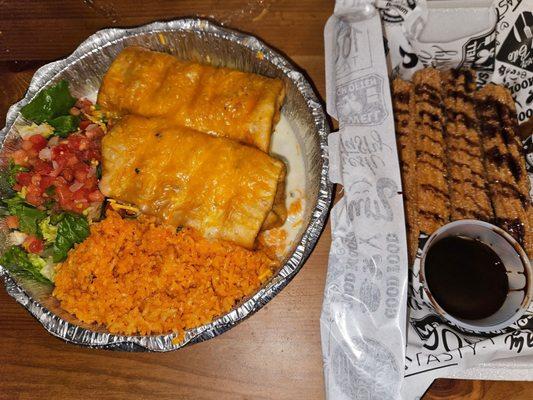 Chicken Chimichanga - Churros