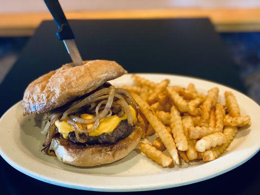 Home of the Famous 1/2 lb Steak Tommy Burger.