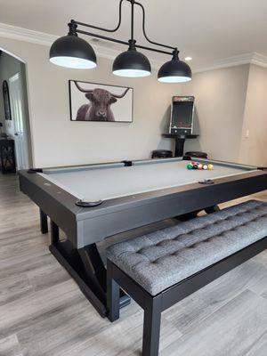 Dining room pool table
