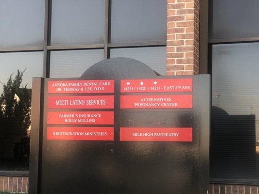 Check the signs so you don't go into the wrong tower