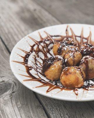 Deep fried cheesecake bites