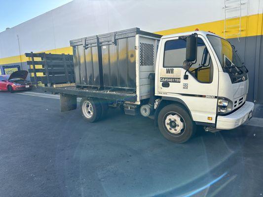 we provide containers for materials and pick up at no extra cost