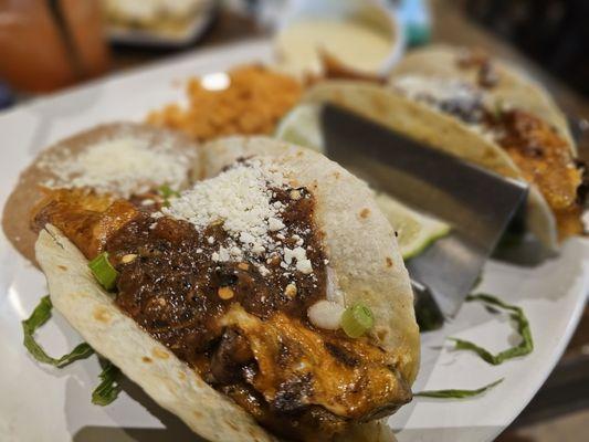 De Ojo Rib eye steak tacos