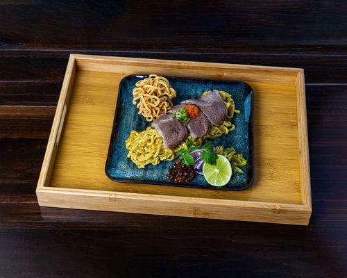 Stir-fried Khao Soi Japanese A5 Wagyu