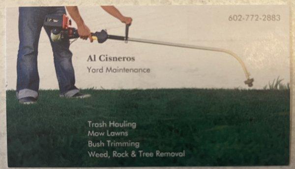 Al Cisneros Yard Maintenance