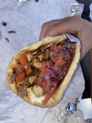 Chicken Souvlaki Gyro