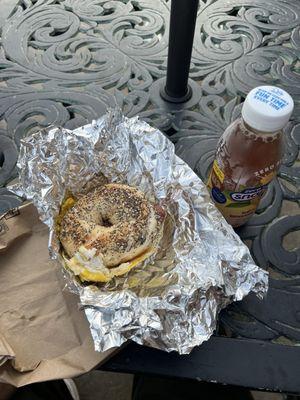 Everything, egg and sausage