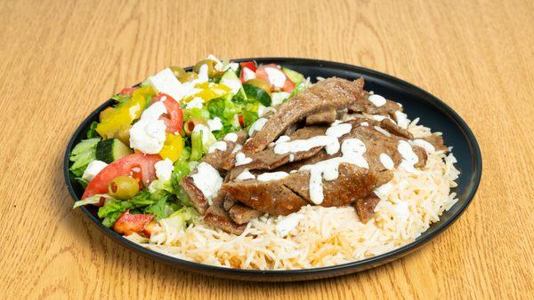 Lamb Gyro Over Rice