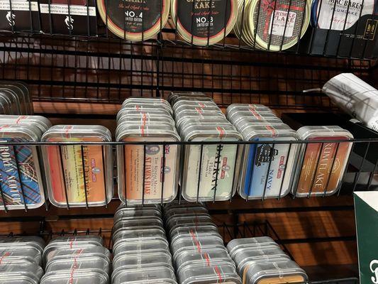 Lately they've been stocking up on Gawith blends, including trays of Burnt Ends (not in the picture).