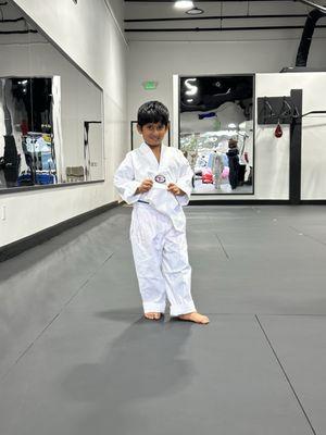 Parth our 4yr old in uniform