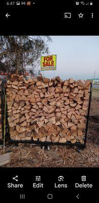 Seasoned Firewood available for self pickup or delivery.