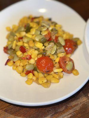 Roasted corn succotash