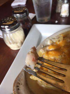 The lobster in the mac and cheese