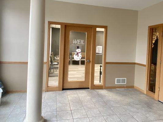 Internal front door.