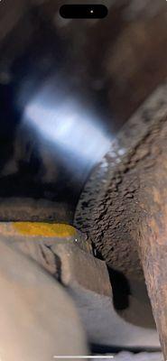 Front brakes and rotors- highlighted the pad material left. More than 2/32. Where's the problem at?