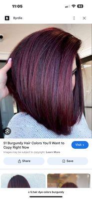 This is look I was going for not even close