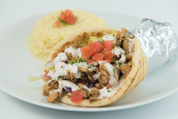 Chicken Shawarma with Seasoned Rice