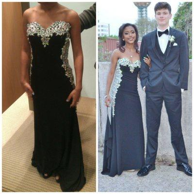 Her dress fit like a glove!!