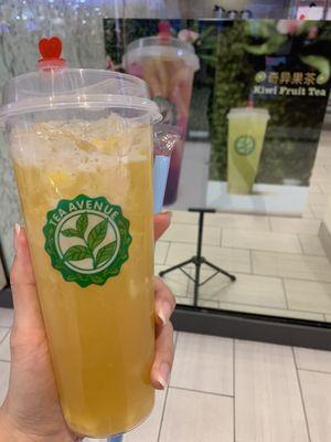 Lychee mango fruit tea