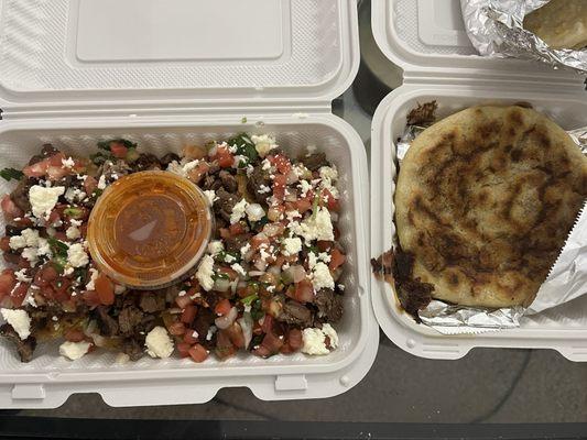 Garnacha and Mixed Pupusas