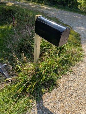 Mailbox installation