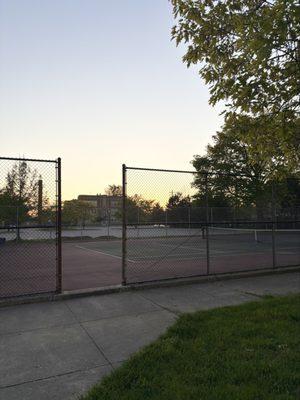 At Loew Park tennis court -- on Sunday, 11 May 2025
