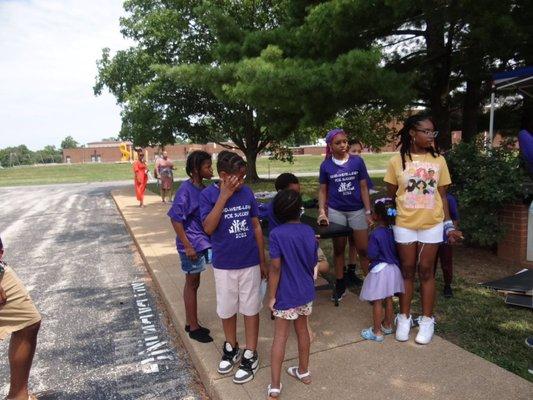 Funday at ReadWriteLearn for Success. Children worked hard for 6 weeks, learning new words, reading new stories, and writing about each.