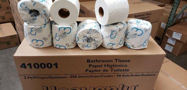 Household Bathroom Tissue (96 & 48 per case) 500 sheets per Roll.
