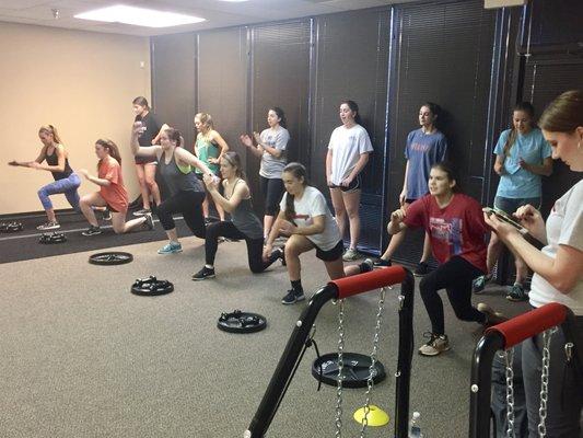 Softball Team Training