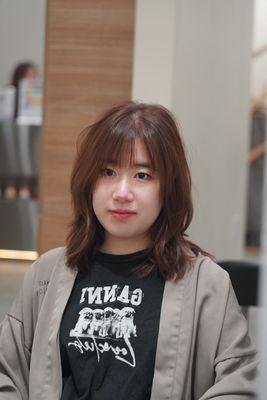 Haircut w/ base color