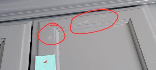 Very poor quality finished cabinets.