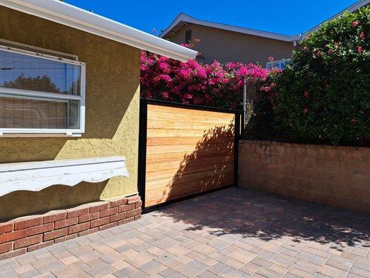 Gorgeous iron & wood gate