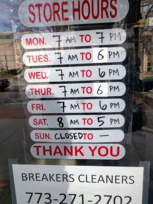 store hours