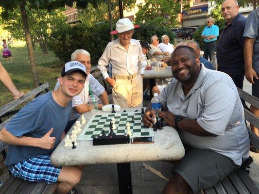 Playing in McDonald Park in Forest Hills!