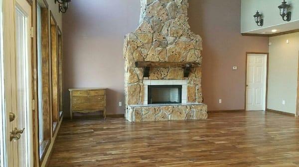 New floors,fireplace,stone window trim we, do it all....